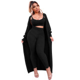 YD8677-H6 sexy camisole cardigan three piece set