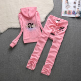 635,636,637 Velvet suit women's sports yoga suit two-piece set