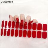 Ins Ice transparent nude UV gel nail patch nail patch