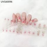 Ins Ice transparent nude UV gel nail patch nail patch
