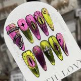【 Alien Eye 】 Nail art handmade high-end hand drawn cat eye personalized nail patch