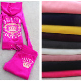 7188 Velvet Set Women's Embroidered Letter Two Piece Set