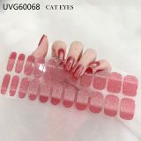 Ins Ice transparent nude UV gel nail patch nail patch