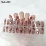 Ins Ice transparent nude UV gel nail patch nail patch