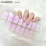 Ins Ice transparent nude UV gel nail patch nail patch