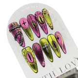 【 Alien Eye 】 Nail art handmade high-end hand drawn cat eye personalized nail patch