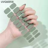 Ins Ice transparent nude UV gel nail patch nail patch