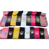 7188 Velvet Set Women's Embroidered Letter Two Piece Set