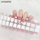Ins Ice transparent nude UV gel nail patch nail patch