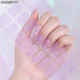Ins Ice transparent nude UV gel nail patch nail patch