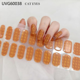 Ins Ice transparent nude UV gel nail patch nail patch
