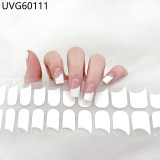 Ins Ice transparent nude UV gel nail patch nail patch