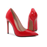 Large pointed 12cm high heels with thin heels