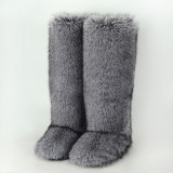 Imitation fur fox snow boots 50cm high boots