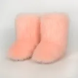 High quality hairy boots for women in winter plus size-Normal quality