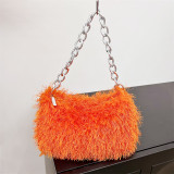 Plush armpit bag shoulder bag