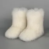 High quality hairy boots for women in winter plus size-Normal quality