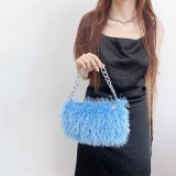 Plush armpit bag shoulder bag