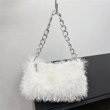 Plush armpit bag shoulder bag