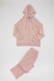 Zipper long sleeved sports suit for women