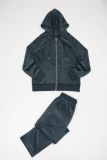Zipper long sleeved sports suit for women