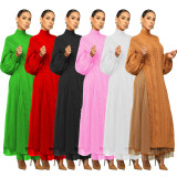 TS1290 Women's Casual Mesh Knitted Skirt