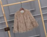 Large imitation fur coat jacket