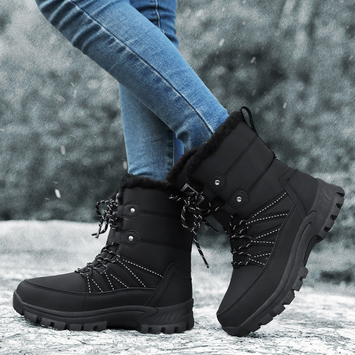 Snow boots are warm and durable for outdoor use
