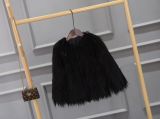 Large imitation fur coat jacket