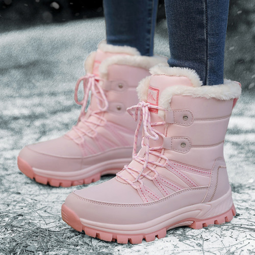 Snow boots are warm and durable for outdoor use