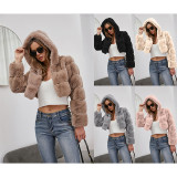 Imitation fur coat jacket