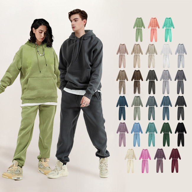 Men's couple hoodie hooded sweatshirt sweatpants set