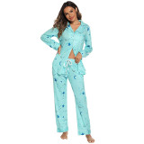 Home wear Modal long sleeved pants set pajamas H0016