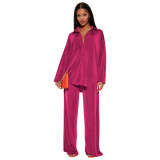 YD8778-H2   Wide leg two-piece set