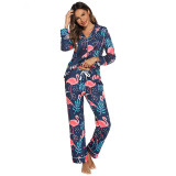 Home wear Modal long sleeved pants set pajamas H0016