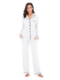 Home wear Modal long sleeved pants set pajamas H0016