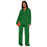 YD8778-H2   Wide leg two-piece set