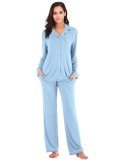 Home wear Modal long sleeved pants set pajamas H0016