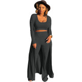 High impact crater strip three piece set, tight fitting and sexy nightclub women's clothing