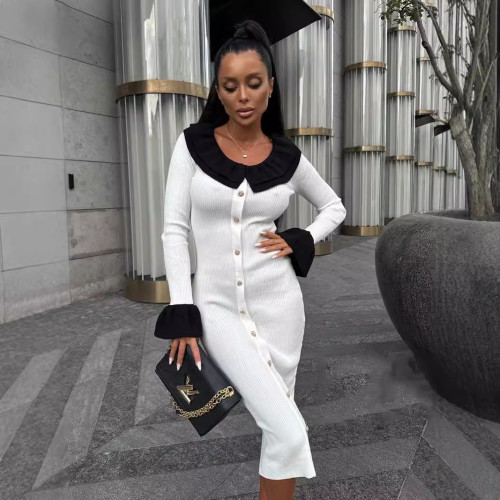 Knitted sweater dress