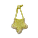 Plush bag, five pointed star plush bag, casual crossbody bag