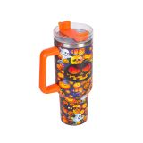 Halloween 40oz Large Capacity Car Cup Ice King Cup 304 Stainless Steel Insulated Cup