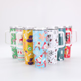 Christmas style 40oz car cup 304 stainless steel insulated cup