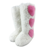 Fur boots, flat bottomed round toe fashion, spicy girl boots