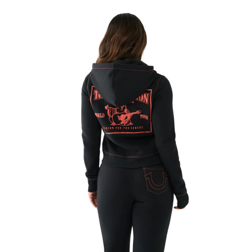Fashion printed contrasting sweatshirt set