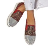 Large thick soled rhinestone fashionable women's shoes