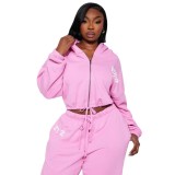 Thick Women's Fashion Printed Long Sleeve Set