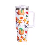 Halloween 40oz Large Capacity Car Cup Ice King Cup 304 Stainless Steel Insulated Cup