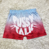 D9477 Women's Tight Shorts Pattern Printed Shorts Yoga Shorts