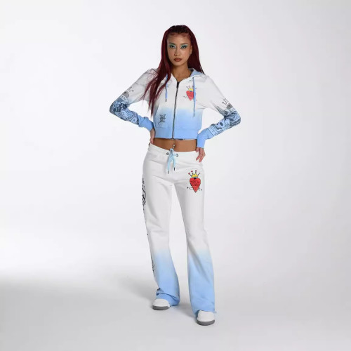 Fashion Positioning Printed Fashion Leisure Set